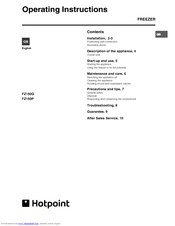 Hotpoint FZ150G Operating Instructions Manual