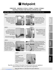Hotpoint FZA51 Instructions For Installation And Use Manual