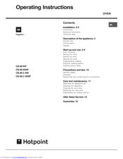 Hotpoint OS 89 IX/HP Operating Instructions Manual