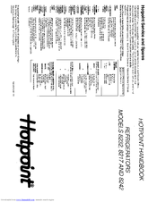 Hotpoint 8232 Handbook