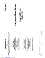 Hotpoint BZ30 Handbook