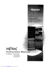 Hotpoint MISTRAL FF71/FF91 Instruction Manual