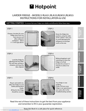 Hotpoint RLM31 Instructions For Installation & Use