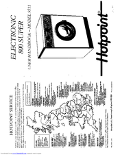 Hotpoint Electronic 800 Super User Handbook Manual
