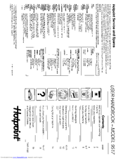 Hotpoint 9517 User Handbook Manual