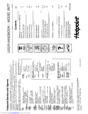 Hotpoint 9577 User Handbook Manual