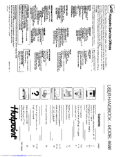 Hotpoint 9586 User Handbook Manual