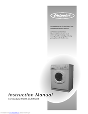 Hotpoint WM81 Instruction Manual