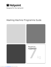Hotpoint Aquarius WT540 Programme Manual