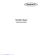 Hotpoint Tumble Dryer Instruction Book