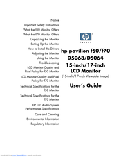 HP Pavilion F50 User Manual