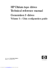 HP Ultrium Drive Technical Reference Manual