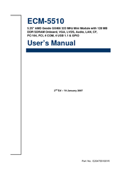 Avalue Technology AMD Geode GX466 User Manual