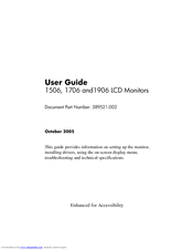 HP 1706 User Manual
