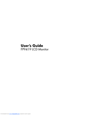 HP FP9419 User Manual