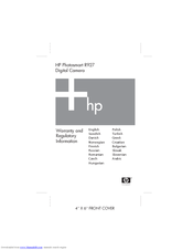 HP Photosmart R927xi Warranty And Regulatory Information