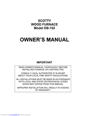 KERR SCOTTY DB-102 Owner's Manual