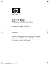 HP 333953-001 Startup Manual