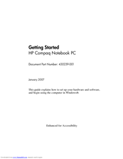 HP 430239-001 Getting Started