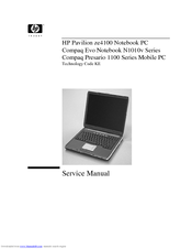 HP Compaq Evo Notebook N1010v Series Service Manual