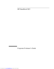 HP F2320K - OmniBook XE3 - Celeron 600 MHz Evaluator Manual