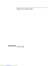 HP Pavilion Notebook PC Setup Manual