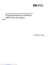 HP 3C509B ISA Installation Manual