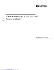 HP 3COM Etherlink III 3C590 PCI 10BT Installation Manual
