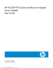 HP NC373F User Manual