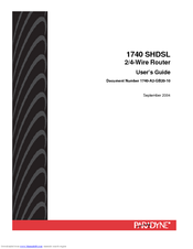 Paradyne 1740 SHDSL User Manual