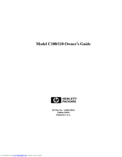 HP Visualize c100 Owner's Manual