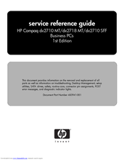 HP Compaq dx2718 Microtower Service & Reference Manual