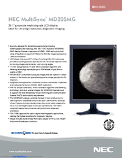 NEC MDG5MP-BNDL Brochure & Specs