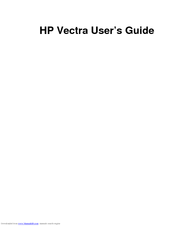 HP Vectra XU 6/XXX User Manual