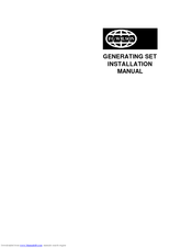 FG Wilson Generating Set Installation Manual