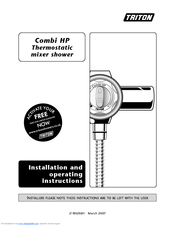 Triton COMBI 2180206H Installation And Operating Instructions Manual