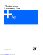 HP BL460c - ProLiant - G5 Troubleshooting Manual