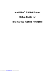 IntelliBar AS Net Printer Setup Manual