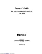 HP 9000 V2500 SCA Operator's Manual