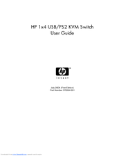 HP 371302-B21 - 1x4 USB/PS2 KVM Switch User Manual