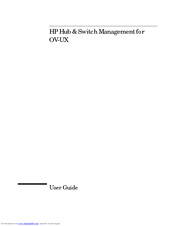HP OV-UX User Manual