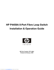 HP P4459A Installation & Operation Manual