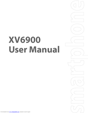 HTC XV6900 User Manual