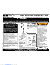 Huffy ortable Basketball System Owner's Manual