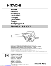 Hitachi RB 40SA Handling Instructions Manual