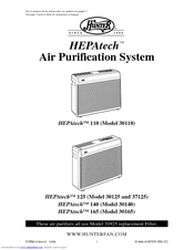 Hunter HEPAtech 140 Owner's Manual