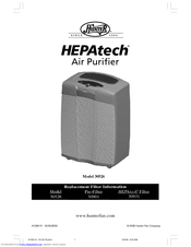 Hunter HEPAtech 30526 Owner's Manual