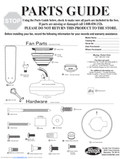 Hunter 20511 Parts Manual