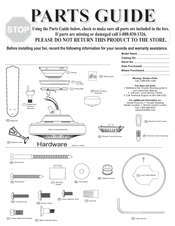 Hunter 23685 Parts Manual