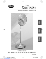 Hunter CENTURY 90127 Owner's Manual